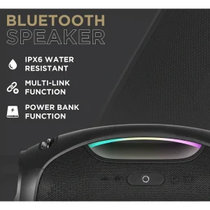 VolkanoX VXS400 Portable Bluetooth Speaker - Black