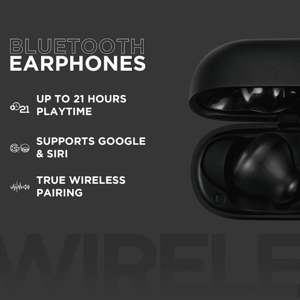 VolkanoX VXT100S TWS Earphones - Black