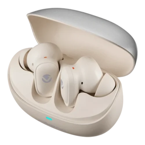 Volkano Sugar-Cube Active Noise-Cancelling True Wireless Earphones - Nude