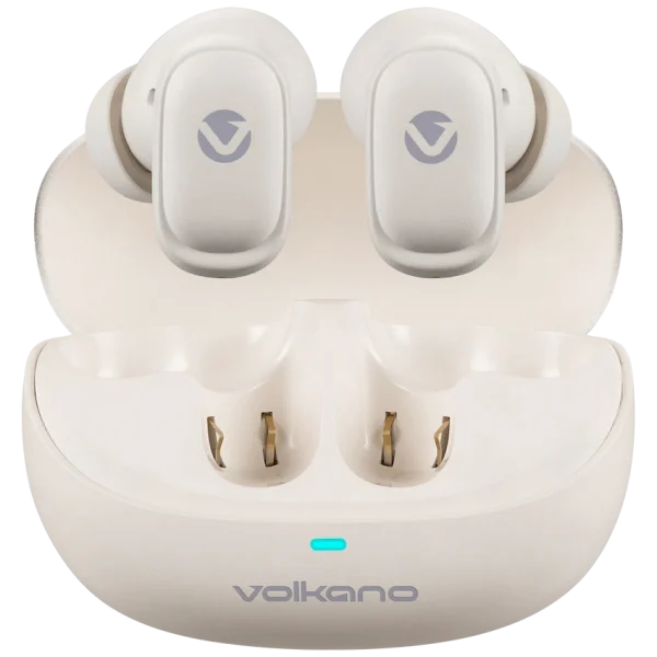 Volkano Sugar-Cube Active Noise-Cancelling True Wireless Earphones - Nude