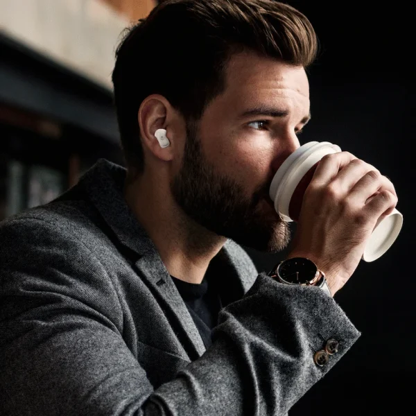 Volkano Sugar-Cube Active Noise-Cancelling True Wireless Earphones - Nude