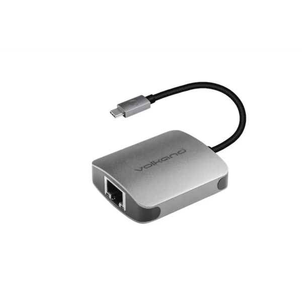 VolkanoX Core LAN series USB Type C to Gigabit LAN adaptor - Charcoal