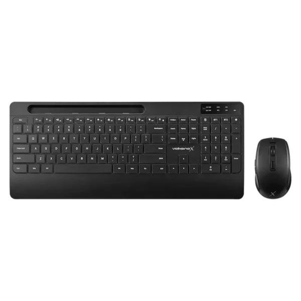 VolkanoX Gem Bluetooth Wireless Keyboard and Mouse - Black