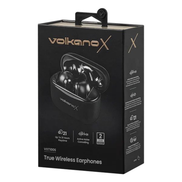VolkanoX VXT100S TWS Earphones - Black