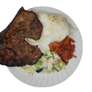 Pork steak plt