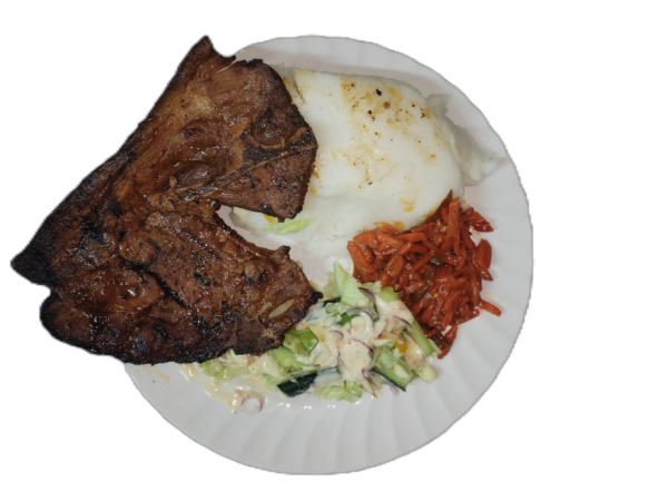 Pork steak plt